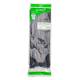 Set 100 coliere plastic 390x4.8mm, negre, 300028N damesa