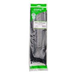 Set 100 coliere plastic 370x3.6mm, negre, 3000017N Cofil