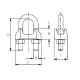 Brida galvanizata DIN741, pentru cablu fi10, M10, 09520052 UNIQ