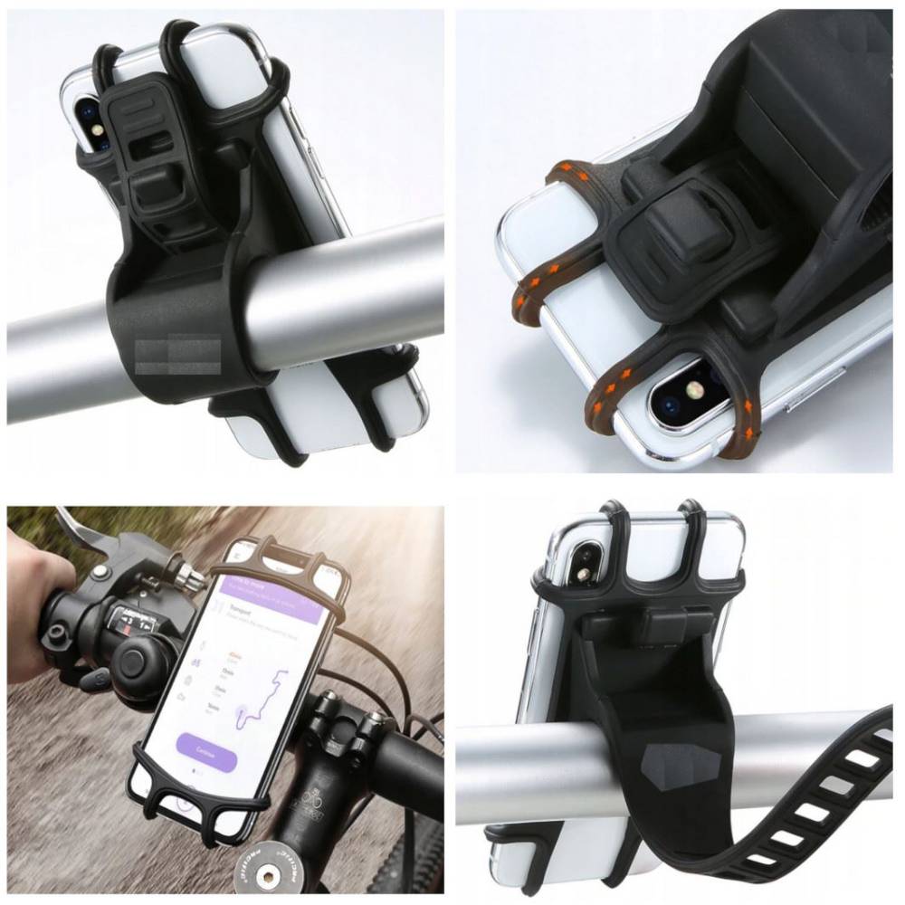 Suport telefon pentru bicicleta / moto, siliconic, 3.5