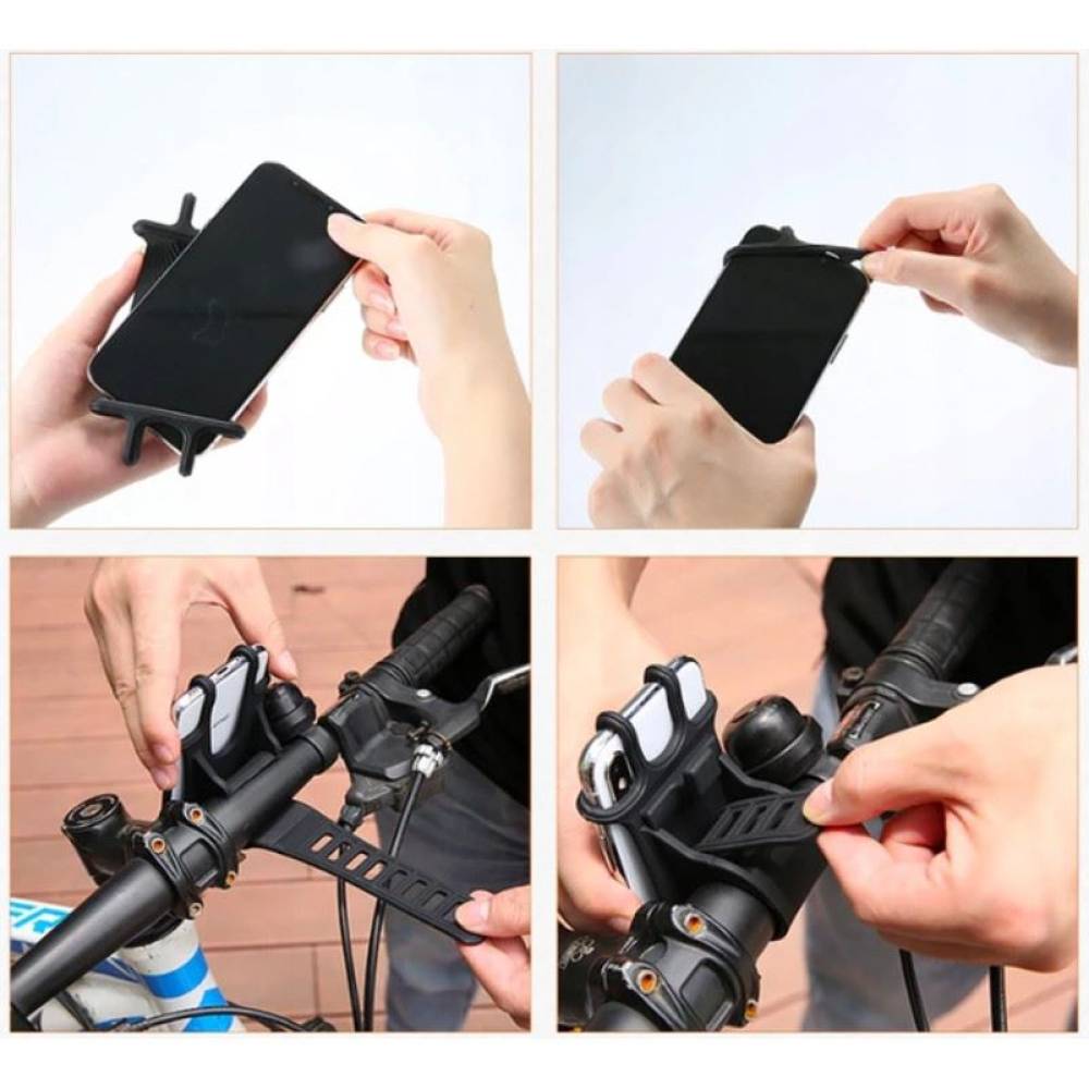Suport telefon pentru bicicleta / moto, siliconic, 3.5