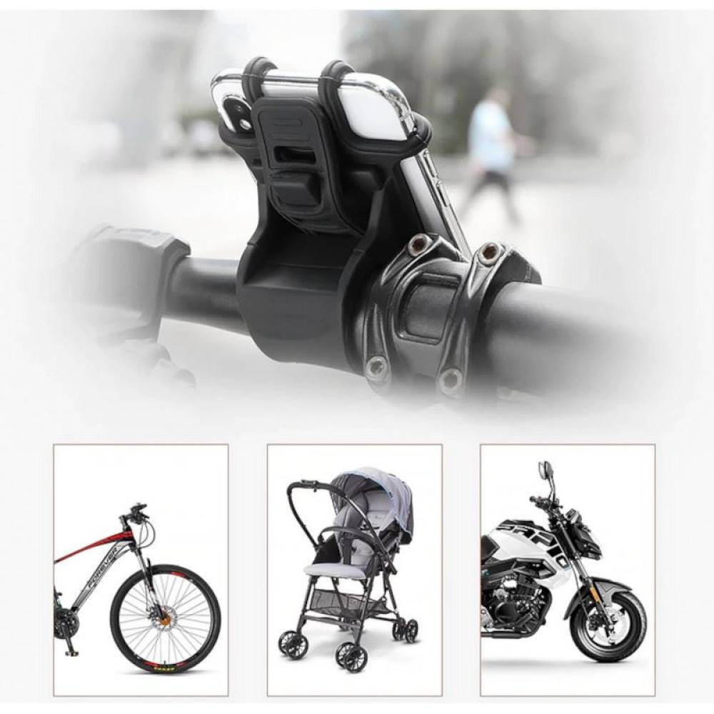 Suport telefon pentru bicicleta / moto, siliconic, 3.5