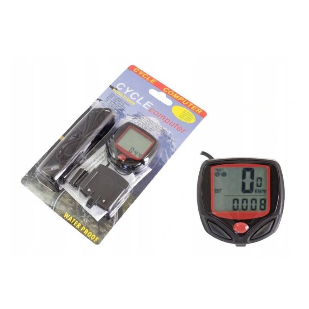 Calculator kilometraj bicicleta 14 functii, tip computer, cu fir, Bike Counter 68435 CarCo