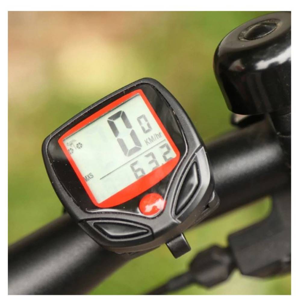 Calculator kilometraj bicicleta 14 functii, tip computer, cu fir, Bike Counter 68435 CarCo