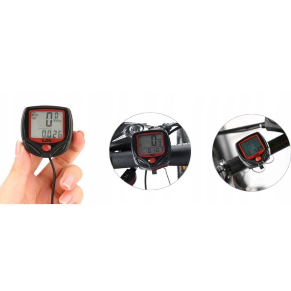 Calculator kilometraj bicicleta 14 functii, tip computer, cu fir, Bike Counter 68435 CarCo
