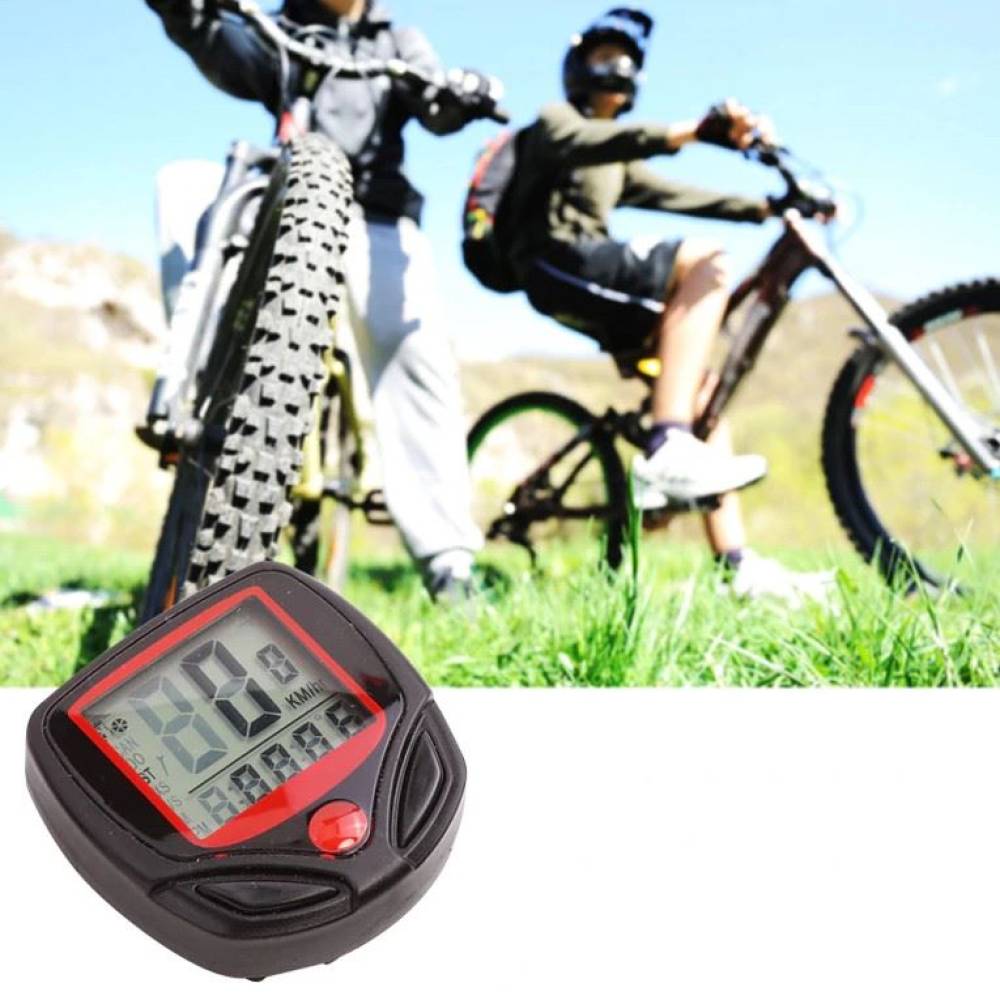 Calculator kilometraj bicicleta 14 functii, tip computer, cu fir, Bike Counter 68435 CarCo