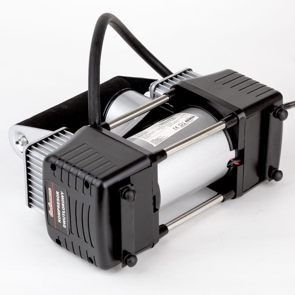 Compresor aer 12V, 10 bar, 150psi, 85L/min, 2 pistoane, cu furtun, 42706 CarCo
