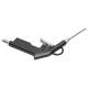 Pistol suflat aer comprimat, cabina, tija 10cm, cu 2 adaptoare, A830047-3,  BK92687, Hoteche 