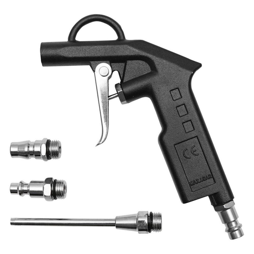Pistol suflat aer comprimat, cabina, tija 10cm, cu 2 adaptoare, A830047-3,  BK92687, Hoteche 