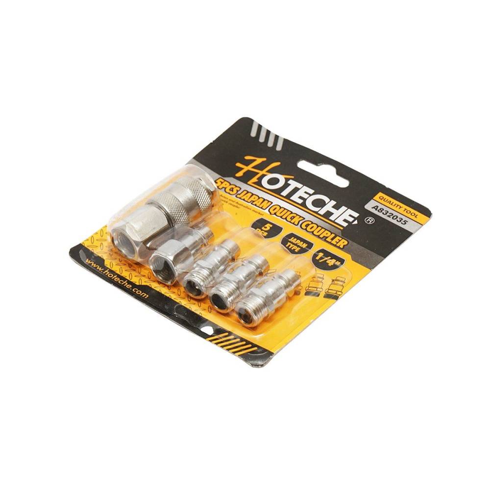 Set 5 piese, mufe rapide pentru scule pneumatice cuple Japan, 1/4