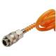 Furtun spiralat pentru aer comprimat 10m, 5/8mm, 10 bar, cupla fi 8mm, Hoteche A831822E