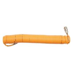 Furtun spiralat pentru aer comprimat 10m, 5/8mm, 10 bar, cupla fi 8mm, Hoteche A831822E