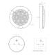 Lampa ceata fi152, LED, 12-24V, prindere 2 suruburi, cablu 2m, W141 1082/I Was