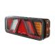 Lampa stop 450x138, 24V, LED, 6 functii, ceata, mers inapoi, cu triunghi, dreapta, FT-700-066P Fristom