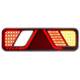 Lampa stop 450x138, 24V, LED, 6 functii, ceata, mers inapoi, cu triunghi, dreapta, FT-700-066P Fristom