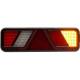 Lampa stop 450x138, 24V, LED, 6 functii, ceata, mers inapoi, cu triunghi, dreapta, FT-700-066P Fristom