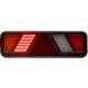 Lampa stop 450x138, 24V, LED, 6 functii, ceata, mers inapoi, cu triunghi, stanga, FT-700-066L Fristom