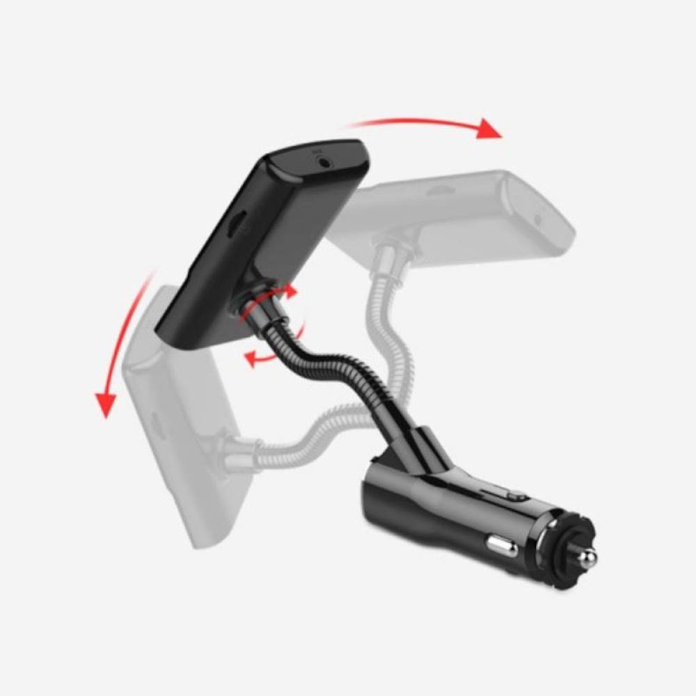 Transmitator FM, modulator, MP3 si 2 USB, microSD, hands free cu comanda vocala, 1600 Automax