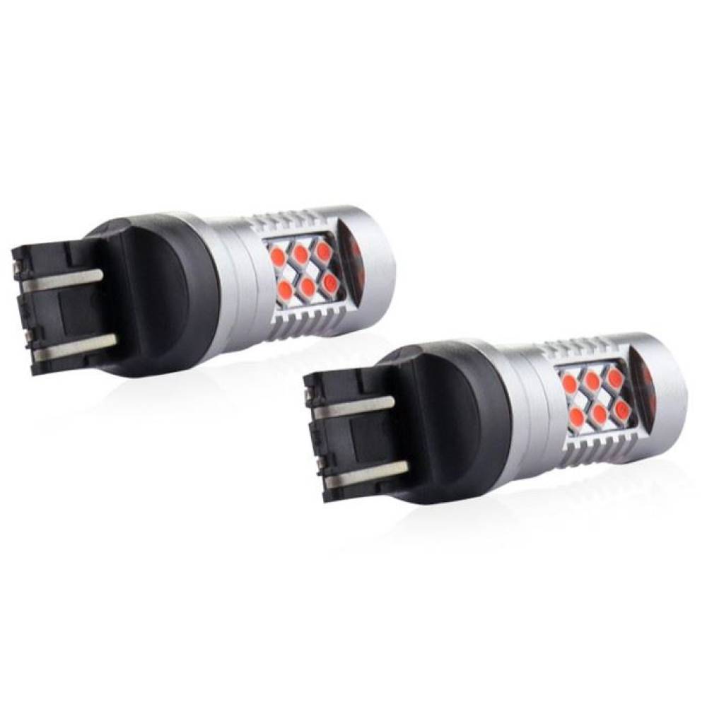 Set 2 becuri pozitie frana T20, cu LED, 12-24V, WR21/5W, canbus, lumina rosie, 02581 Amio Set 2 becuri pozitie frana T20, cu LED, 12-24V, WR21/5W, canbus, lumina rosie, 02581 Amio