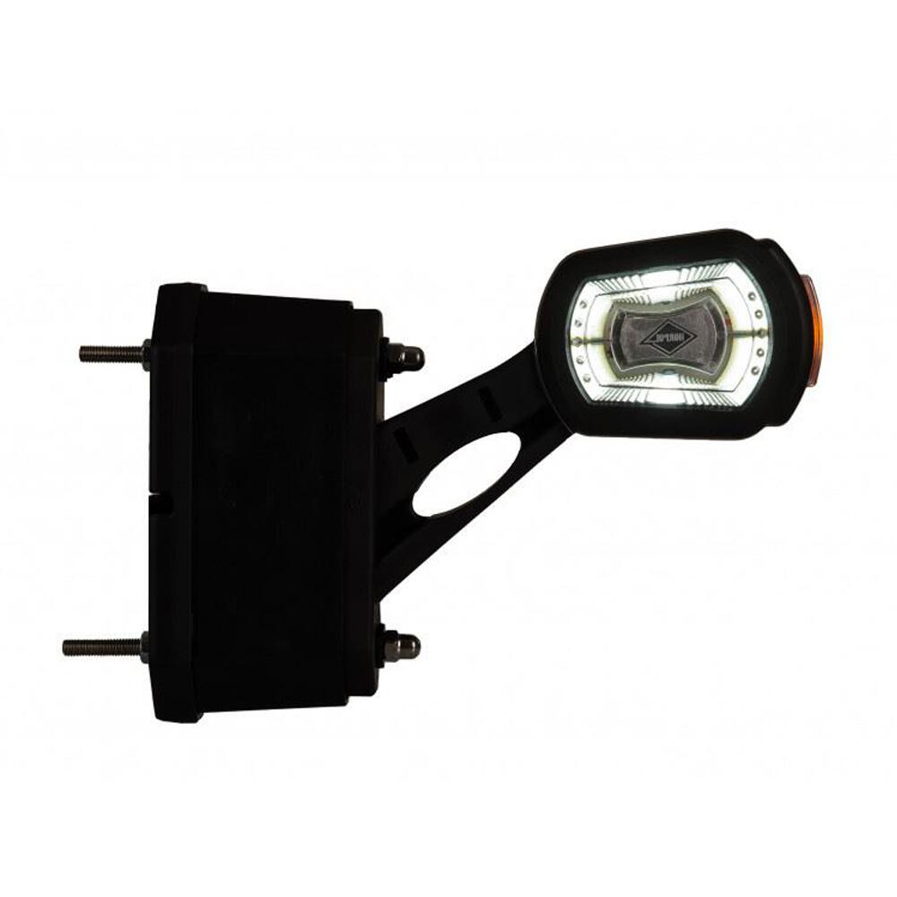 Lampa gabarit brat 129mm, LED, oblica la 45 grade, senzor mers inapoi, dreapta, HOR101, LDCC2725 Horpol