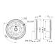 Lampa interior plafoniera fi147, LED, cu intrerupator, 2 moduri de iluminare, LWD2760 Horpol