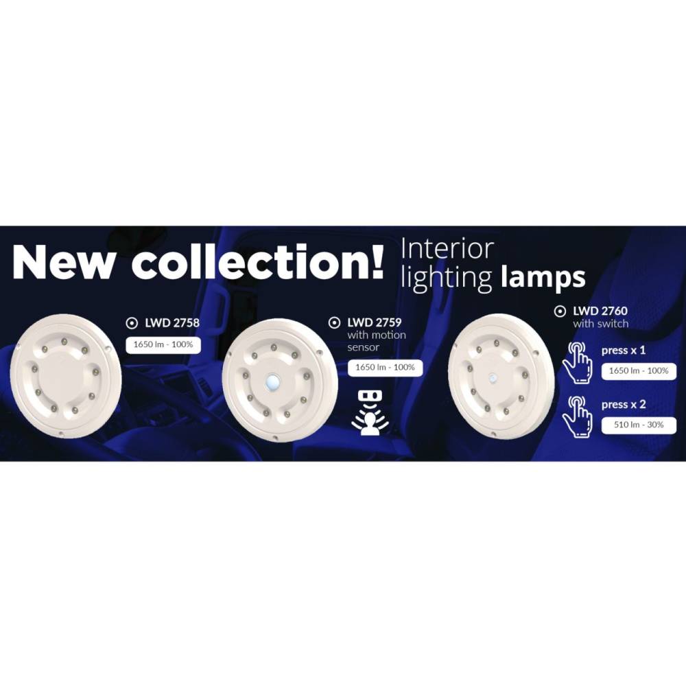 Lampa interior plafoniera fi147, LED, cu intrerupator, 2 moduri de iluminare, LWD2760 Horpol