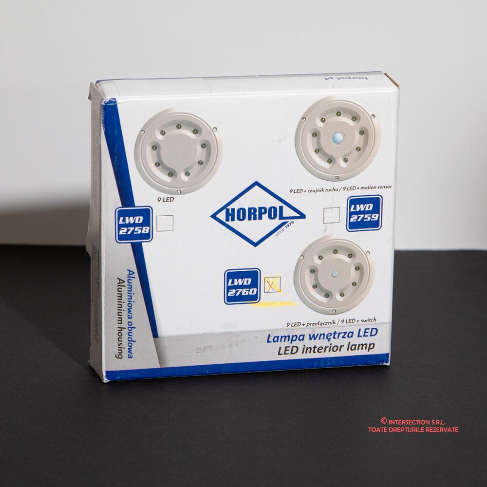 Lampa interior plafoniera fi147, LED, cu intrerupator, 2 moduri de iluminare, LWD2760 Horpol