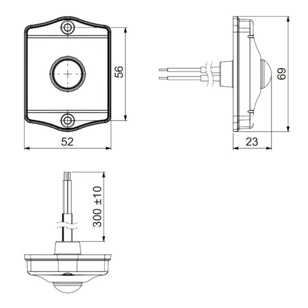 Senzor de miscare pentru lampi interior, plafoniere, MCR2456 Horpol Senzor de miscare pentru lampi interior, plafoniere, MCR2456 Horpol