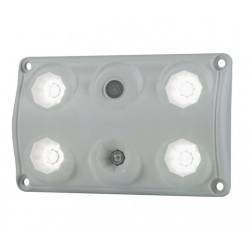 Lampa interior plafon univerala 120x75, LED, intrerupator, LED rosu, LWD2157 Horpol