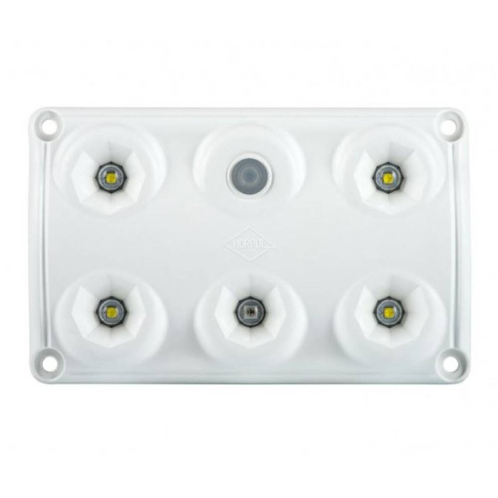 Lampa interior plafon univerala 120x75, LED, intrerupator, LED rosu, LWD2157 Horpol