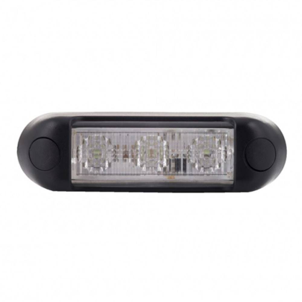 Proiector stroboscopic, LED, girofar grila, 12-24V, 96x28, albastru, LDO 2676 Horpol