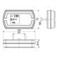 Lampa stop 120x70, 3 functii, LED Neon, Cleo, LZD 2790 Horpol