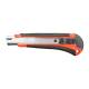 Cutit cutter profesional rosu-negru cu maner anti-alunecare si functie blocare 160mm, BK80203