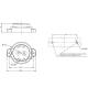 Lampa stop fi60, 3 functii, LED, cu urechi, W236 1531 R S1 2A Was