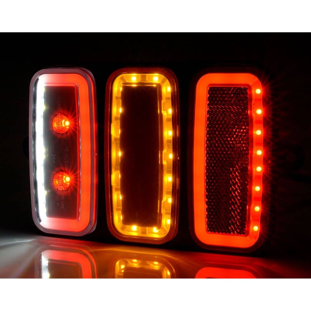 Lampa stop 165x117, cu urechi, 5 functii cu mers inapoi si ceata Lampdemia W227 1488 Was Lampa stop 165x117, cu urechi, 5 functii cu mers inapoi si ceata Lampdemia W227 1488 Was