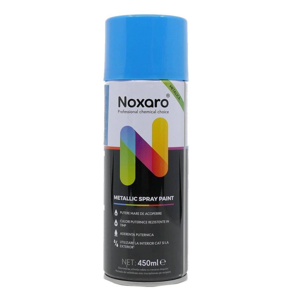 Spray vopsea metalizat 450ml Blue Azur 61F Noxaro