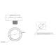 Lampa stop fi60, LED, mers inapoi, incastrabila, 1533 AR Was