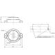 Lampa stop fi60, LED, ceata, prindere cu 2 urechi, 1531 F Was