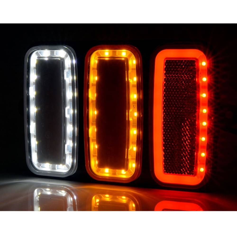 Lampa stop 165x117, 4 functii cu mers inapoi, prindere cu urechi, Lampdemia W227 1490 Was Lampa stop 165x117, 4 functii cu mers inapoi, prindere cu urechi, Lampdemia W227 1490 Was