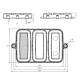 Lampa stop 165x117, 4 functii cu mers inapoi, prindere cu urechi, Lampdemia W227 1490 Was Lampa stop 165x117, 4 functii cu mers inapoi, prindere cu urechi, Lampdemia W227 1490 Was