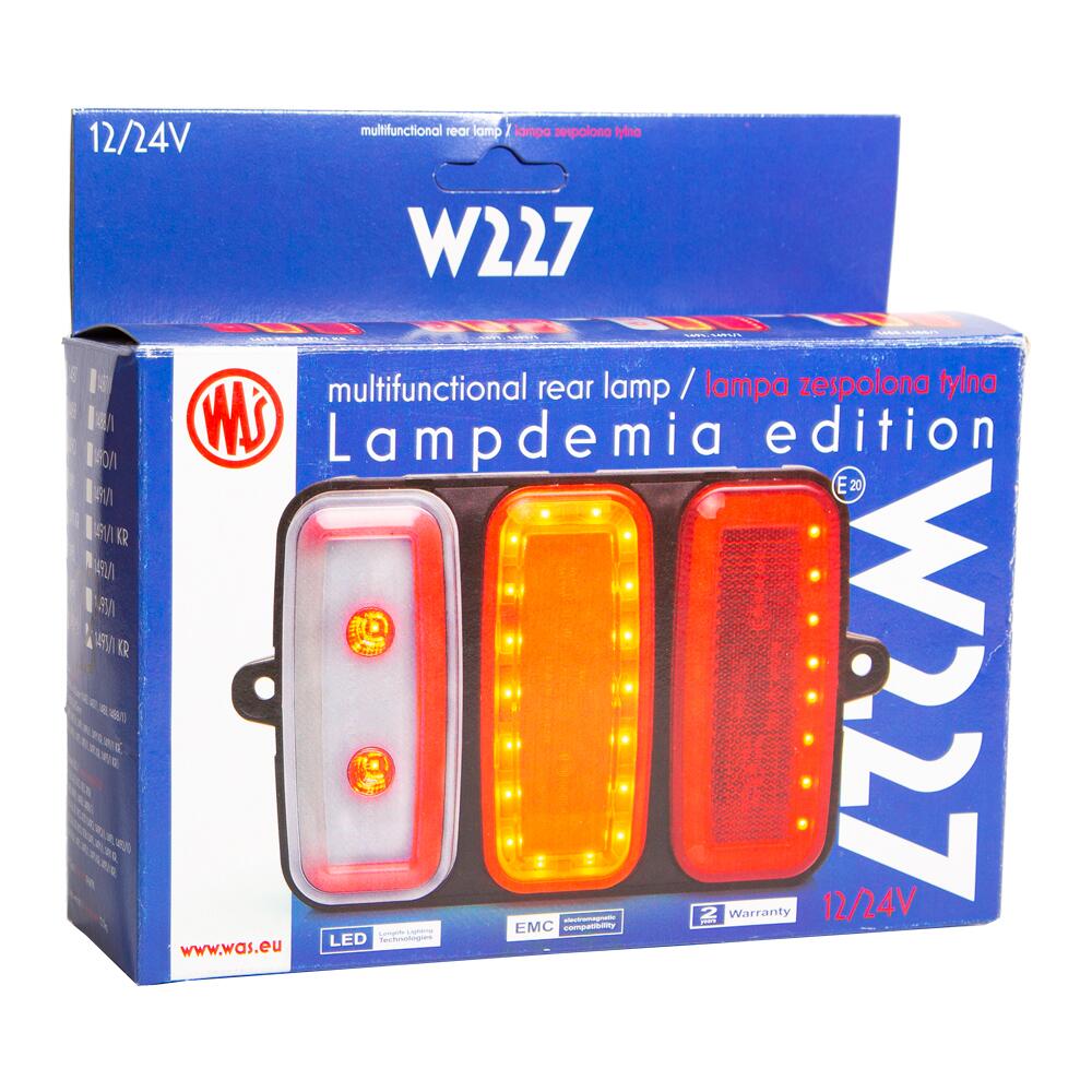 Lampa stop 165x117, 4 functii cu mers inapoi, prindere cu urechi, Lampdemia W227 1490 Was Lampa stop 165x117, 4 functii cu mers inapoi, prindere cu urechi, Lampdemia W227 1490 Was