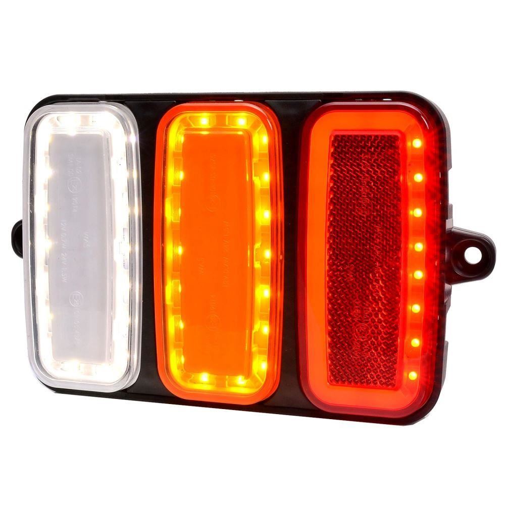 Lampa stop 165x117, 4 functii cu mers inapoi, prindere cu urechi, Lampdemia W227 1490 Was Lampa stop 165x117, 4 functii cu mers inapoi, prindere cu urechi, Lampdemia W227 1490 Was