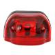 Lampa numar cu pozitie, carcasa rosie, 101x58, W71 407 Was