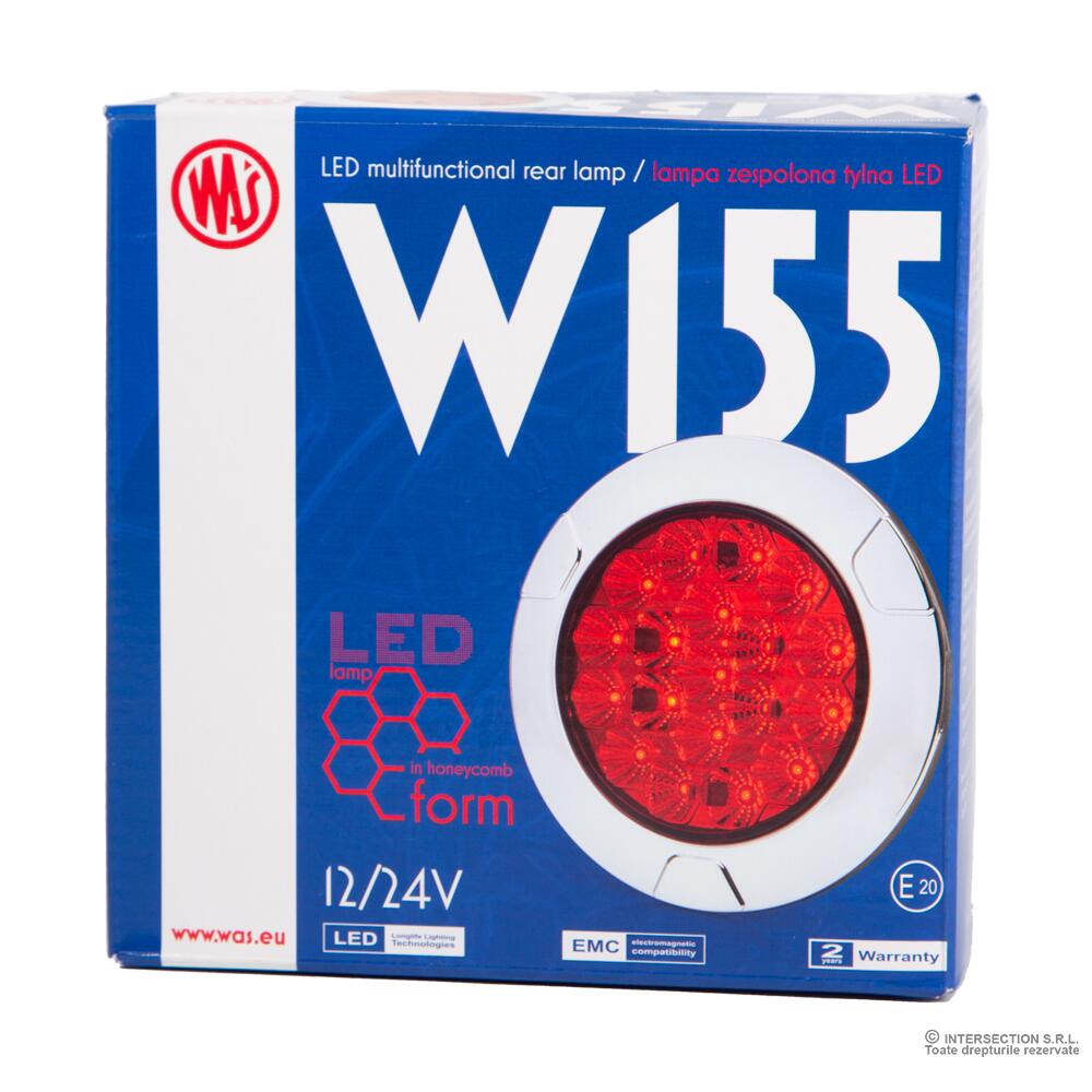 Lampa stop fi152, LED, 2 functii, pozitie si frana, W155 1131/I Was