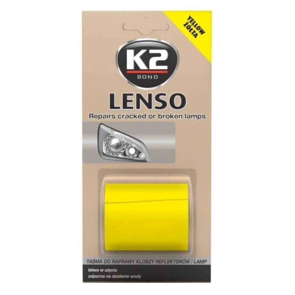 Banda reparat lampi, galbena, 48mmx1.52m, LENSO B341 K2