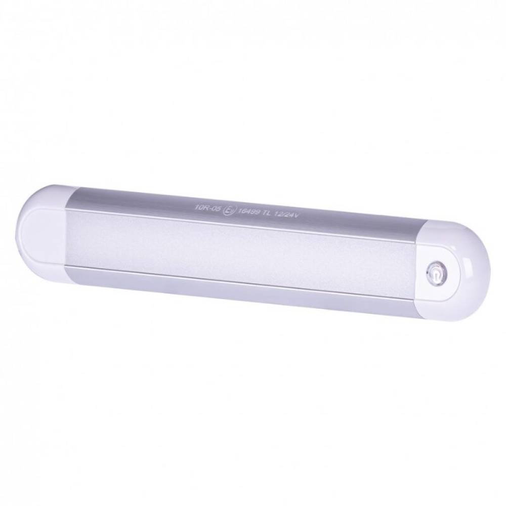 Lampa interior plafoniera 300x49mm. LED, dimabila, 12/24V 8W, intrerupator cu LED, rabatabila, L1881 TruckLed