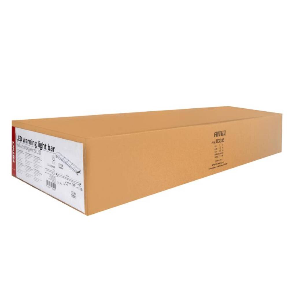 Girofar transversal, 132x28cm, 12-24V, 180 LED-uri, cu controller si 51 de moduri de ilunimare, Amio 03345