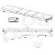 Girofar transversal, 132x28cm, 12-24V, 180 LED-uri, cu controller si 51 de moduri de ilunimare, Amio 03345