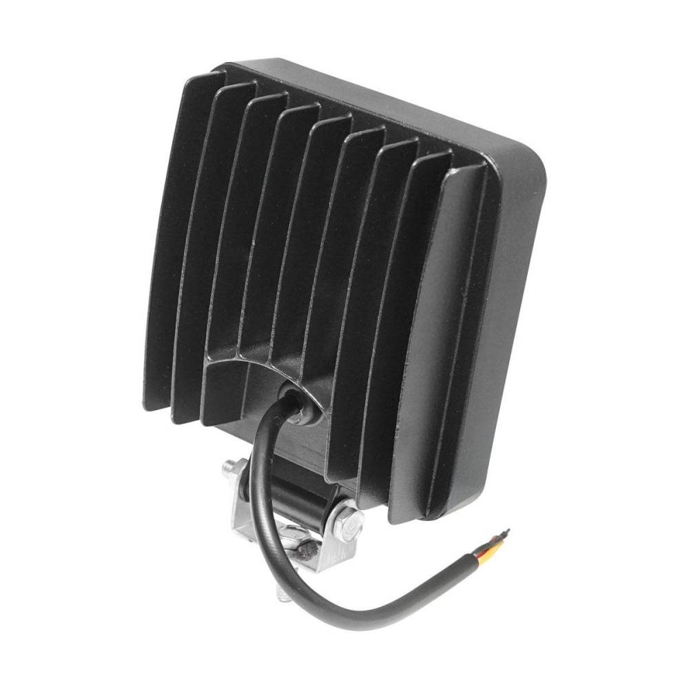 Proiector lucru 106x106, LED, cu 2 functii, cu Angel Eyes, 9-30V, 126W, margine rosie, 92854 TruckLight