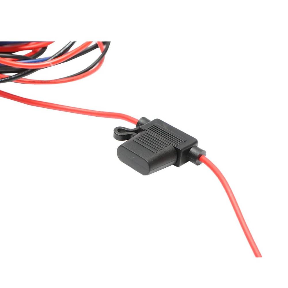 Cablaj electric pentru 1 proiector 12V, 40A, 3m, releu, intrerupator, mufa DT, LB0062